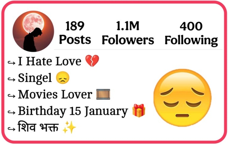 Sad Bio For Instagram 