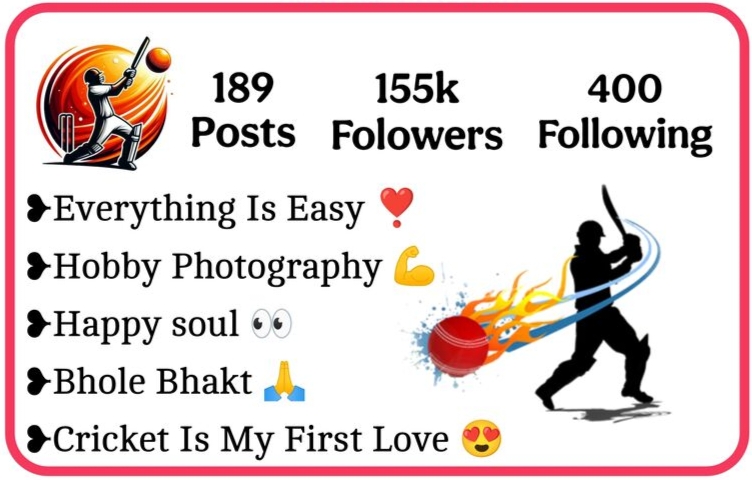 Cricket Lover Bio For Instagram
