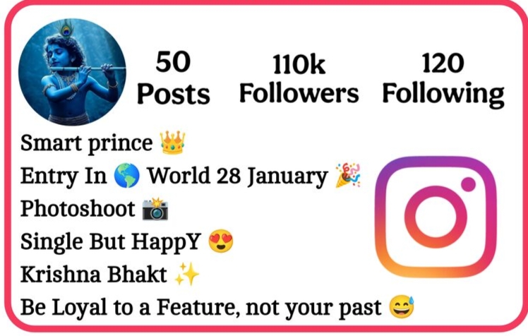Krishna Bio For Instagram