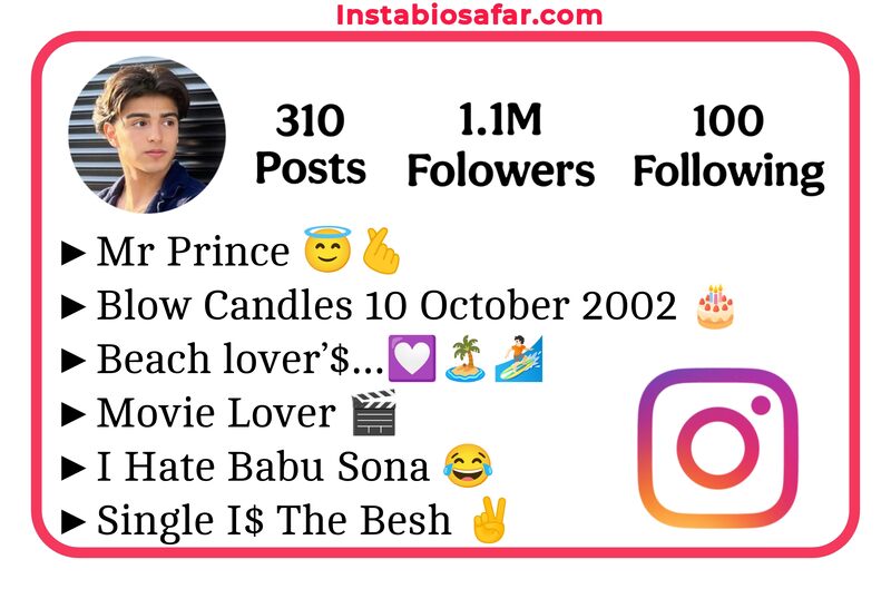 Unique Instagram Bio Style For Boys