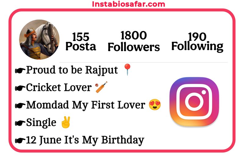 Rajput Bio For Instagram 