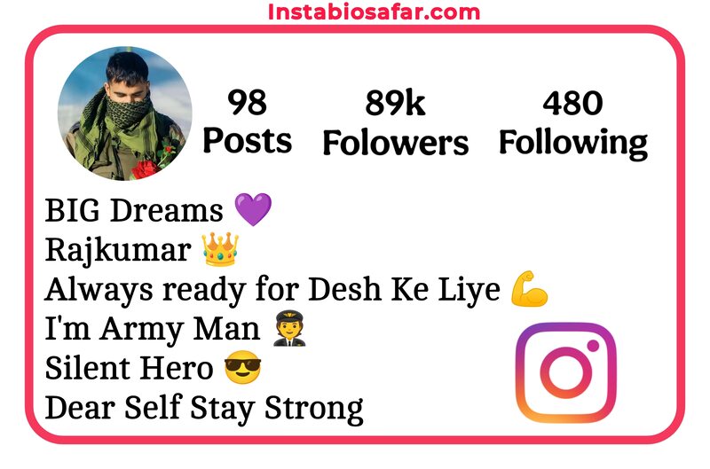 Instagram Bio For Army Lovers 