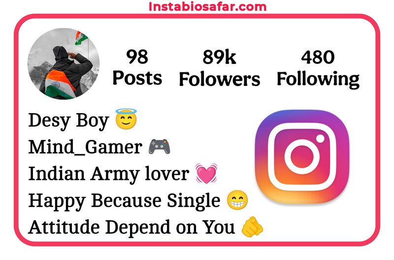 Indian Army Lover Instagram Bio 