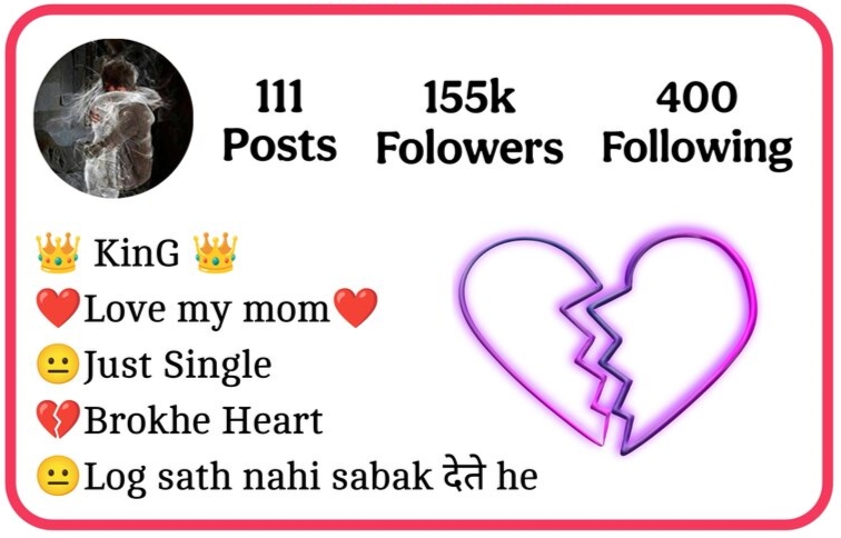 Broken Bio For Instagram