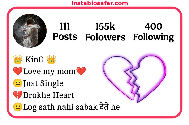 Broken Bio For Instagram 