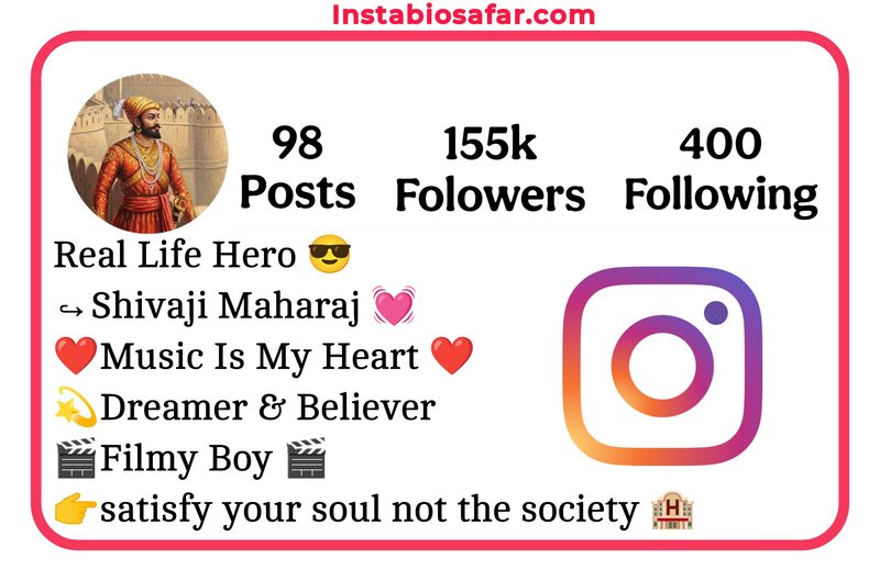 Shivaji Maharaj Instagram Bio 