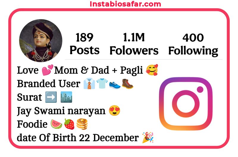 Swaminarayan Bio For Instagram