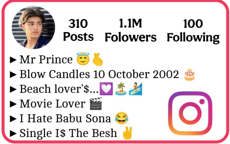 Instagram Bio For Boys