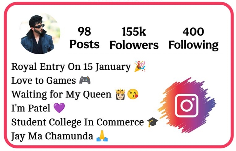 Instagram Bio For Boys Patel