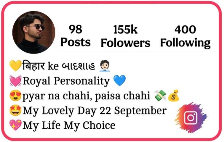 Instagram Bio For Bihari