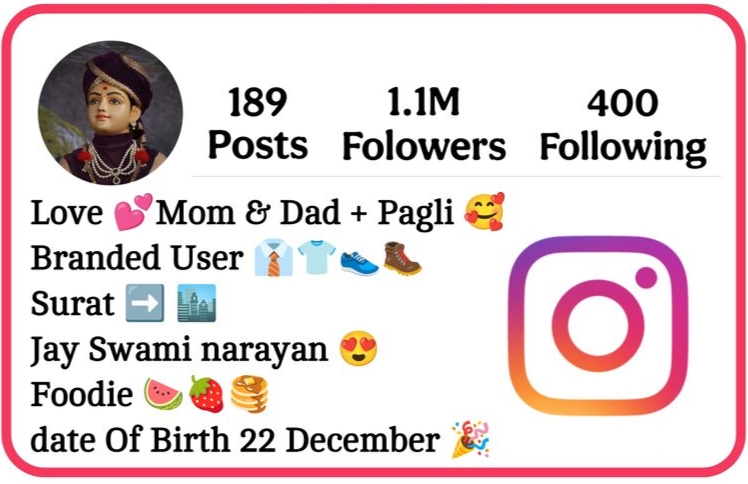 Swaminarayan Bio For Instagram