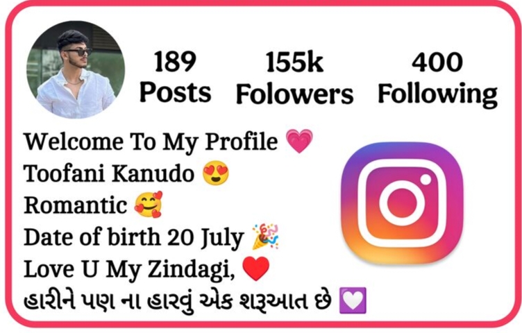Instagram Bio In Gujarati For Boys