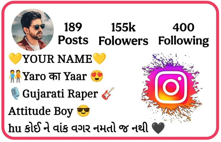 Instagram Bio In Gujarati Attitude