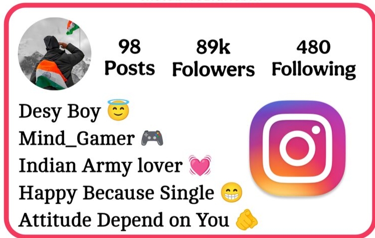 Indian Army Lover Instagram Bio