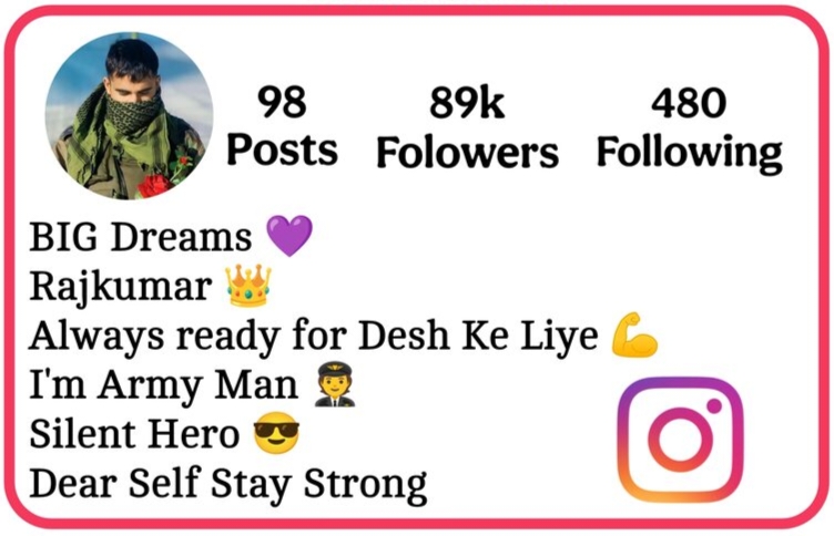 Instagram Bio For Army Lovers